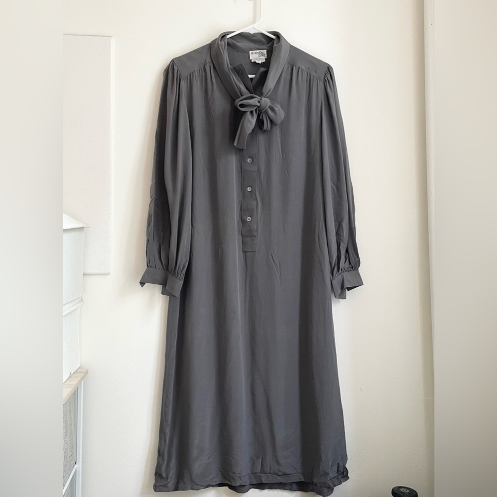 Brownstone Studio 100% silk vintage blouse dress